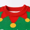 Pullover jesienne i zimowe dziecięce chłopcy i dziewczęta Koronna Koron Klaster Świąteczny sweter Knitwearl231215