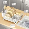 Kitchen Storage Dish Rack Countertop Multificational Shelf Cabinet Chopsticks Draining Holder Household Accessories