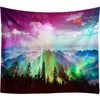 Taquestres color Hill Mountain Tapestry Decoração da praia Praia Toalha Toalha Mágica Cena de ioga Mat parede de penduramento