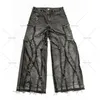 Y2k Old Washed Men's Hip Hop Oversized Jeans Fashion Casual Punk Rock Loose Straight Wide Leg Pants Streetwear 231220