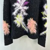 2024 Nieuwe Spring Tops Milan Runway Sweaters O nek lange mouw high-end jacquard pullover dames designer kleding 1220-2