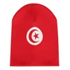 Berets Nation Tunezja flaga wiejska dzianinowa kapelusz dla mężczyzn dla kobiet chłopcy unisex zima jesienna czapka czapka ciepła czapka