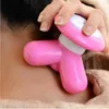 Electric massagers Mini Handled Electric Massager Body Wave Vibrating USB Massage Triangle Body Health care beauty Massager Small Massor RelaxationL231220