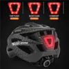 Climbing Helmets WEST BIKING MTB Cycling Helmet Lightweight Electric Bike Goggles Helmet Triathlon Racing Bike Safety Helmet with LED Rear Lights