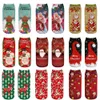 Mise à niveau 1 paire de chaussettes en coton de Noël Décorations de joyeux Noël pour la maison 2020 Cadeaux de Noël Décor de Noël Noel Bonne année 2021