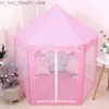 Toy Tents Baby toy Tent Portable Folding Prince Princess Tent Children Castle Play House Kid Gift Outdoor Beach Zipper tent Girls gifts Q231220