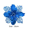 Dekoracje świąteczne 5/10PCS Artifical Glitter Flower Tree na ozdoby świąteczne Fałszywe noel Navidad Dekor Decor