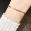 2021 einfache Mode Hochzeit Armbänder Ins Top Verkauf Schmuck 18K Gold Füllen Hohe Qualität Beliebte Frauen Schlange Armreif armband Gift275I