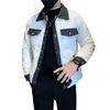 Men's Trench Coats Korean Splicing Jacket Men Winter Thickened Warm Puffer Parkas Casual Business Overcoat Streetwear Social Clothing