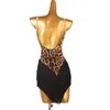 Stage Wear Good Quality Fashion Tassels Adults Women Sexy Ballroom Latin Dance Practice Dress