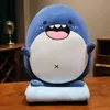 Cute s Seals Sharks Sierkussen Deken Kussen voor tweeërlei gebruik Vouwdeken Auto Kantoor Bankkussen Quilt Sofa Kussen 231220