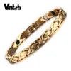 Vinterly Goud Kleur Armbanden voor Vrouwen Ketting Energie Magnetische Armband Femme Rvs Armbanden Sieraden 210611306f