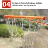 ヘビーデューティーバスケットボールチェーンネット交換屋外バスケットボールフープ交換用の亜鉛メッキ鉄バスケットネット231220