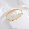 Bracelet en Zircon pour femmes, manchettes en acier inoxydable, ensemble d'accessoires de bijoux à la mode