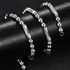 Chains 925 Sterling Silver 6MM Round Bead Men's Necklace Classic Wedding Party Jewelry Gift 50-60CM