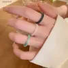 Solitaire Ring Novo anéis de acrílico de resina colorida para mulheres geométricas de imitação redonda jade anéis garotas jóias de jóias do presente
