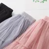 Jupes Enfants jupes pour filles coton dentelle Tutu jupe plissée noir rose gris vêtements pour enfants 4 6 8 10 12Y Pettiskirt vêtements de fête 231219