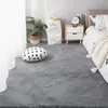 Tapete moderno decoração de casa coelho artificial sala estar macio macio pelúcia tapetes crianças quarto tapete antiderrapante pele do falso cinza 231219