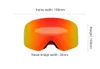 Magnetic Ski Goggles Set Quick-Change Lens Double Layers Anti-fog Ski Glasses for Men Women Outdoor Sport Snowboard Accessories 231220