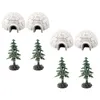 Garden Decorations igloo Model Ice House Mini Christmas Trees Home Decor Animal Figures Plast Prydnad