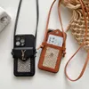 Designer-Crossbody-Telefonhüllen 15Promax Herren Damen Mode für 14 14Plus Leder für iPhone 13 12 Pro 11 Buchstabe iPhone Rückseite Vollständige Abdeckung