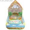 Toy Tents 1pc Kids Pop Up Tents playhouse With tunnel Courtyard Garden Crawling Folding Tent Boys Girls Play Tent Ball Pool Children Gift Q231220