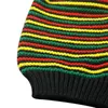 Berets Autumn Street Knitting Beanie Hat Unisex Jamaica Stripes Baggy Hip Hop Skull