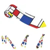 Fliegen Mondrian Minimalist De Stijl Unisex-Krawatten, lässig, 8 cm, schmal, abstrakte geometrische Kunst-Krawatte für Männer, tägliches Tragen, Gravatas-Geschenk