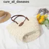 Saco de palha portátil de casca de milho de ombro feminino versátil mão cesta de vegetais férias praia