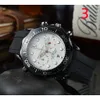 OmegWatch Luxe ontwerper Omegwatches quartz horloge Zes naalds volledig functionele timing Europees merk modieus herenmode horloge kan