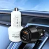 48Wカー充電器スーパー高速充電PD QC3.0 USB C CAR PHONE CHARGER TYPE C POWERADAPTERS FOR iPhone 15 Xiaomi Samsung Huawei