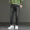 Men's Jeans Spring And Autumn Men Casual Business Hipster High-Quality Baggy Micro Stretch