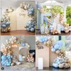 Blue Balloon Garland Arch Kit Wedding Decorations Baby Shower Party Boy Girl Birthday 18th Bar Mitzvah Decor 231220