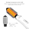 Rotational Professinal Hair Dryer Comb rätborsten 2 i 1 Salon Flower Multifunktionella stylingverktyg rakt och curler 231220