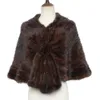 Women S Jacket 100 Natural Mink Fur Shawl Fashion Design Flower Design Real Capes Lady Luxury Solid Poncho Price Ex Factory 231219