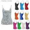 Dames Tanks Camis Mode Dames Sexy Glanzende Pailletten Camisoles Tank Tops Glitter Sleless T-shirts Elegante Tops Fe Sparkle Hemdje Clubwear L231220