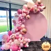 Rose Balloon Garland Arch Kit Wedding Birthday Party Decoration Girls Baby Shower Gender Reveal Baptism Ballon Baloon Decor Party Favor Holiday Supplies