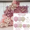 Macaron Butterfly Balloon Garland Arch Kit Birthday Party Decor Kids Baby Shower Girl Latex Ballon Chain Wedding Supplies 231220