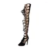 Dress Shoes Ladies High Heels Casual PU Solid Color Fish Mouth Shape Stiletto Heighten The Front Tie NonSlipWomens