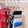 Other 3PCS Hanger Multilayer storage rack wardrobe 5layer Pants Rack Shelf Stainless Steel SType Tools Belt Clothes Coat T200415213p V
