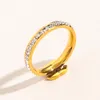 New Luxury Cluster Ring Classic Style Charm Crystal Ring 18K Gold Plated jewelry Box Packaging Spring Romantic Women Love Gift Ring