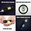 New Portable Lanterns Mini Torch LED Rechargeable Flashlight Portable USB Charging Flashlight High Power Bank Camping Waterproof Long Range Lantern