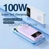 Banki zasilania telefonu komórkowego 100000 mAh 100W Super szybkie ładowanie zasilania Przenośna ładowarka Pakiet akumulatorowy PowerBank dla iPhone Huawei Samsung Nowy J1220