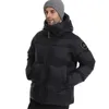 Veste en duvet d'oie, veste à capuche chaude épaissie unisexe nouvelle norme nationale, doudoune d'extérieur résistante au froid d'hiver