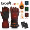 3 Modes Waterproof Heated Gloves Motorcycle Touch Screen Heating USB Electric Thermal Cycling Gloves Hand Warmer Battery Powered 231220