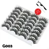 False Eyelashes False Eyelashes 14Pairs Natural Thick Soft Fake 3D Faux Mink Lash Volume Long Fluffy Wispy Dramatic Eyelash Extension Dhptj