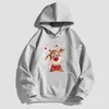 Felpe con cappuccio da uomo Felpe 100% cotone Cervo di Natale Felpe con cappuccio da uomo Felpa con cappuccio in pile spazzolato per il calore Felpa Donna Streetwear Pullover Maglione S-5XLL231026