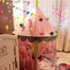 Zabawne namioty namiot Składanie tipi girl boy różowy domek house teepee przenośne namioty księżniczki Zamek Działaj Fairy House Q231220
