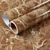 Self Adhesive Marble Wallpaper Peel And Stick Waterproof Bathroom Kitchen Cabinets Desktop Stickers Home Decor Film 40cm500cm 231220