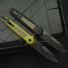 1Pcs KS 7950 AUTO Tactical Folding Knife D2 Black Stone Wash Blade 6061-T6 Aluminum Handle EDC Pocket Folder Knives with Retail Box